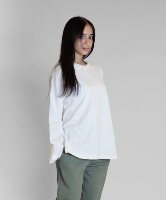 LONG SLEEVE OVERSIZED T-SHIRT Offwhite