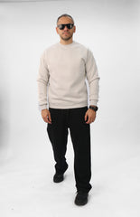 Round Sweatshirt-Grey