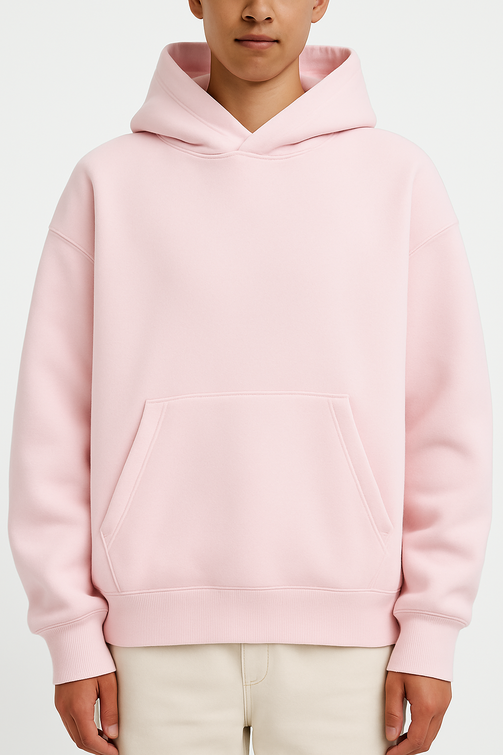 Hoodie Unisex Oversized fit-Light Pink