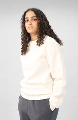 Round Sweatshirt-Offwhite
