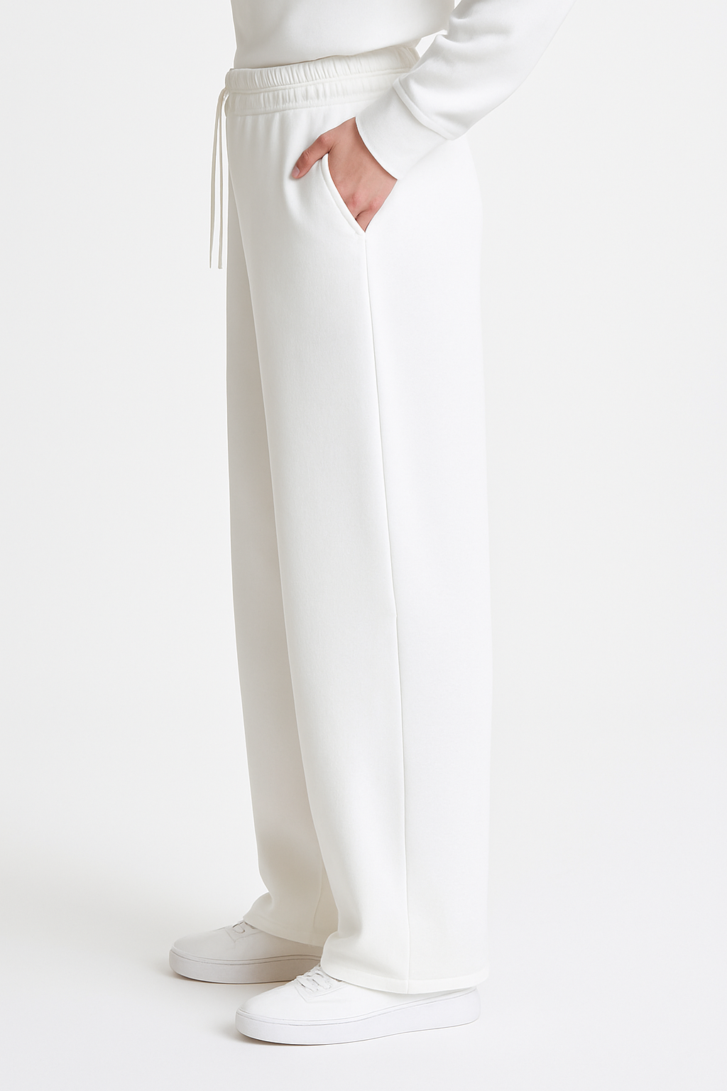 Soft Touch wide-leg Trouser OffWhite