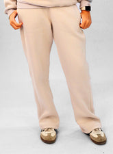 Melton Wideleg pant - Beige
