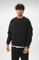 Round Sweatshirt-black