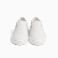Slip-On Sneakers-401-White