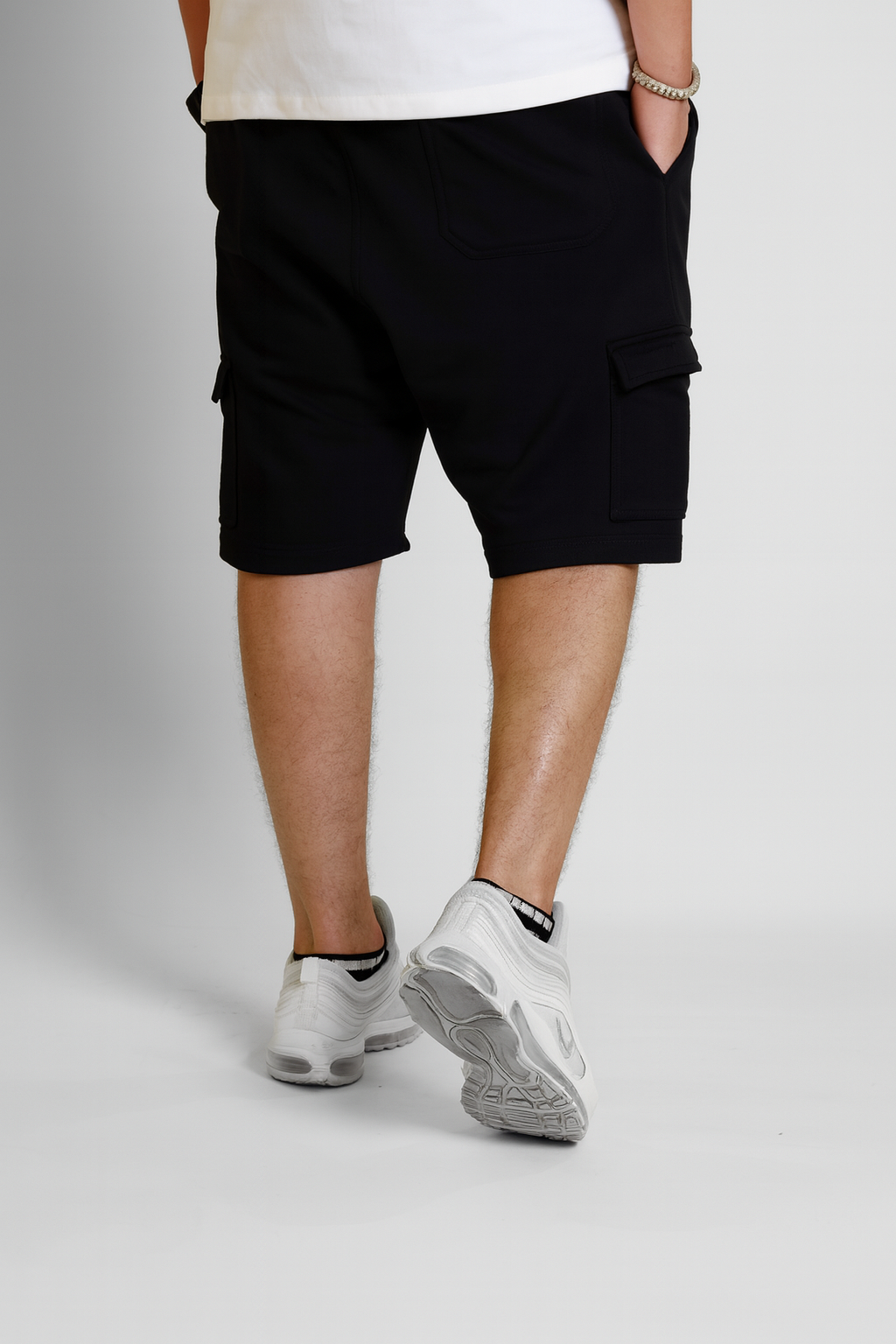 Diagonal Cargo  short Black