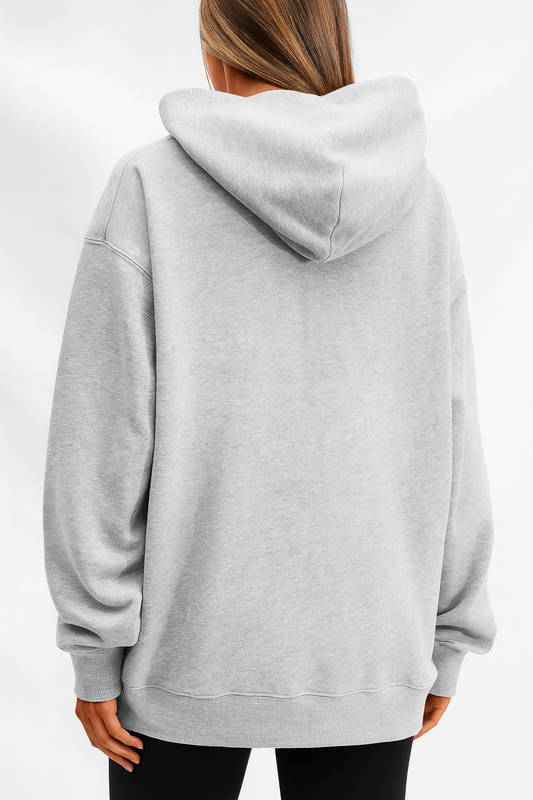 Hoodie Unisex Oversized fit-Grey Chanee