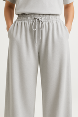Soft Touch wide-leg Trouser Grey