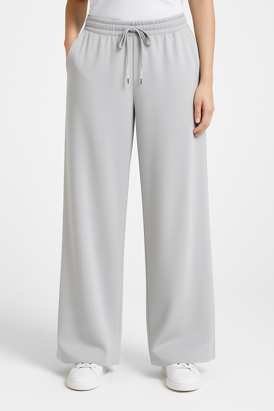 Soft Touch wide-leg Trouser Grey