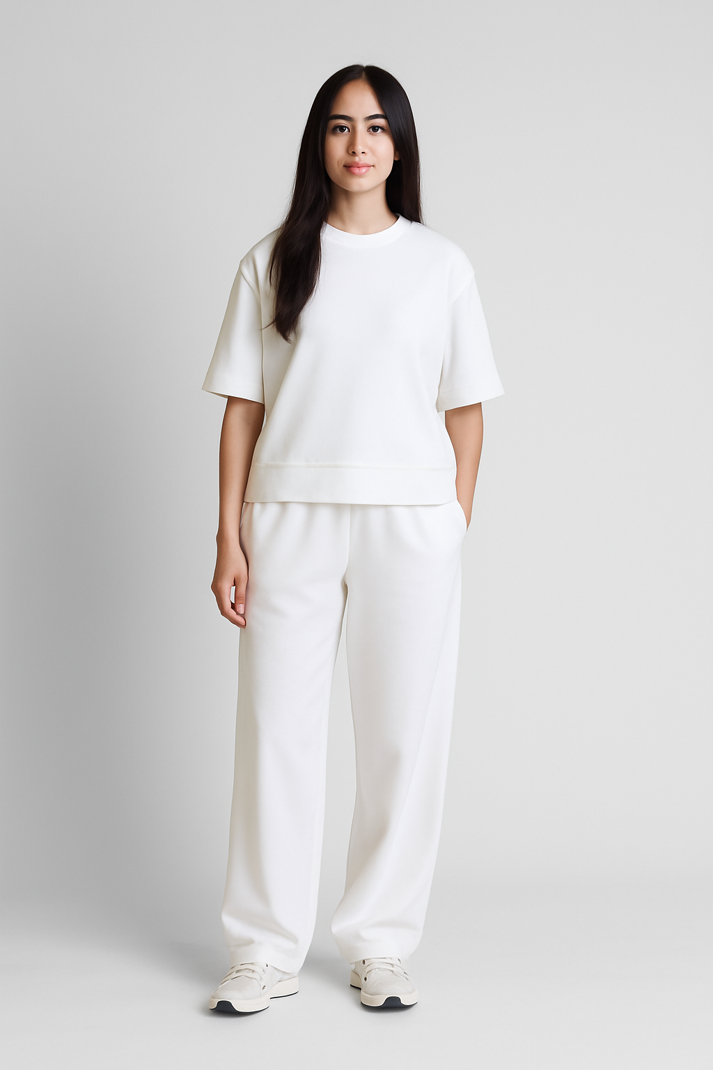 Soft Touch wide-leg Trouser OffWhite