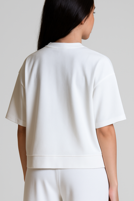 Soft Touch Short Sleeve Relaxed t-shirt OffWhite