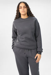 Round Sweatshirt-Charcoal
