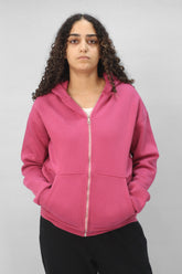 Zipper hoodie Unisex Oversized fit-Purple