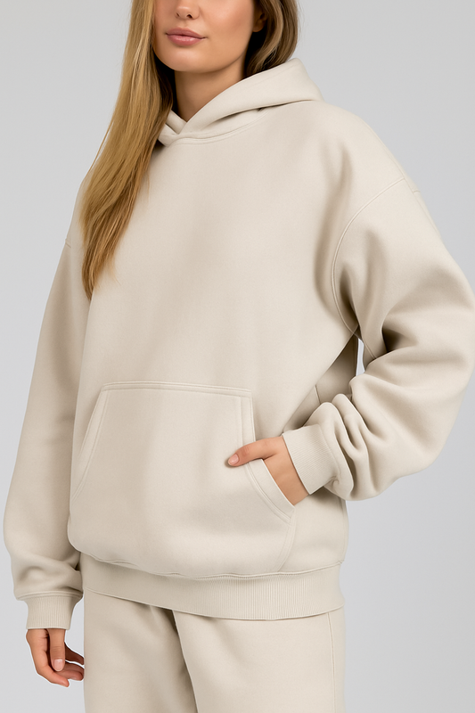 Hoodie Unisex Oversized fit-Beige