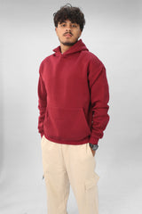 Unisex Oversized Hoodie -Dark Red