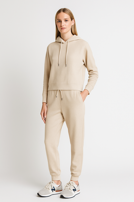 Interlock women full set Beige