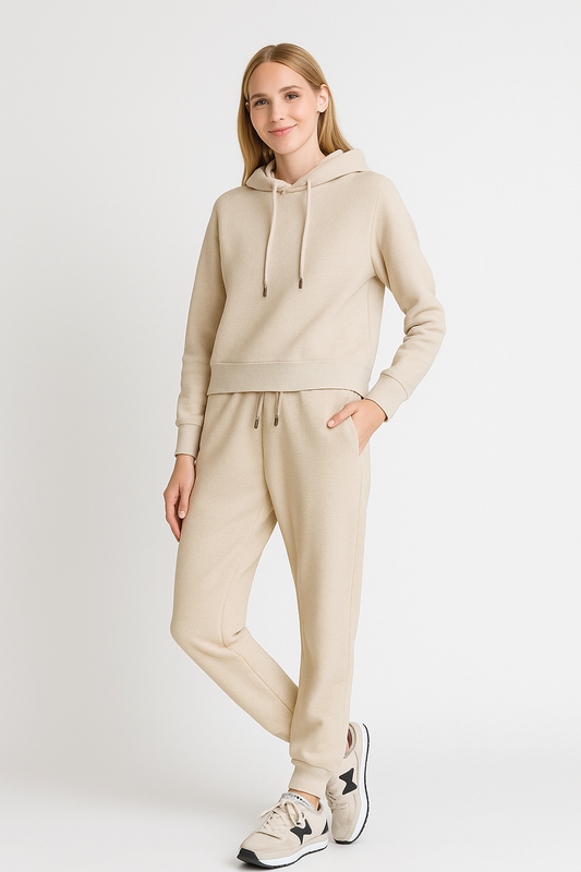 Interlock women full set Beige