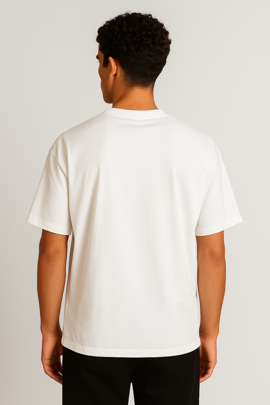 Basic Over size T-shirt Offwhite
