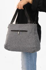 Linen Charcoal Bag