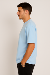 Basic Over size T-shirt Baby blue