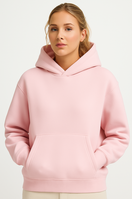 Hoodie Unisex Oversized fit-Light Pink