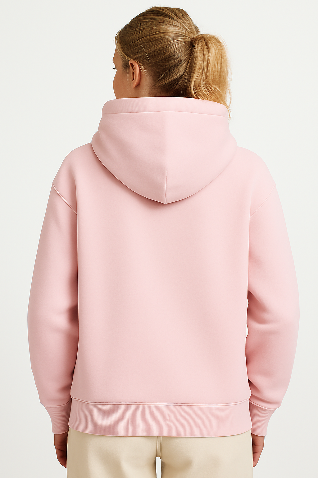Hoodie Unisex Oversized fit-Light Pink