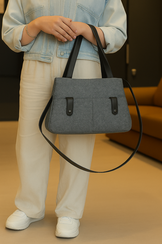 Linen Charcoal Bag