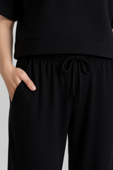 Soft Touch Short Sleeve Set - Black