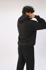 Zipper hoodie Unisex Oversized fit-Black