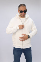 Zipper hoodie Unisex Oversized fit-Offwite