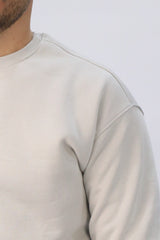 Round Sweatshirt-Grey