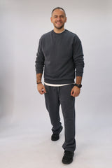 Round Sweatshirt-Charcoal