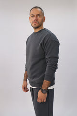 Round Sweatshirt-Charcoal