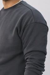 Round Sweatshirt-Charcoal