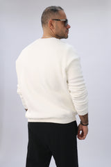 Round Sweatshirt-Offwhite