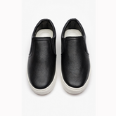 Slip-On Sneakers-401- Black