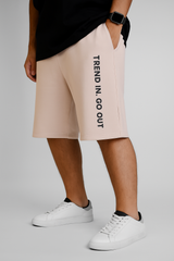 Trend in go out printed short Beige