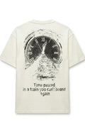 Oversize T-shirt - Time passed is a train