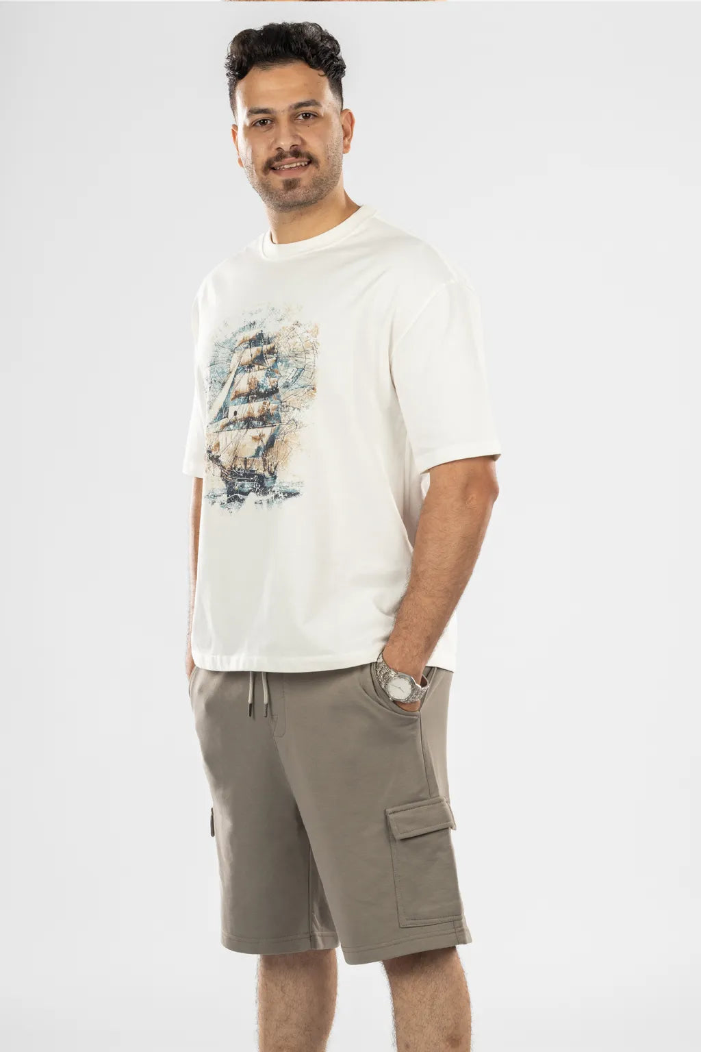 Diagonal Cargo  short