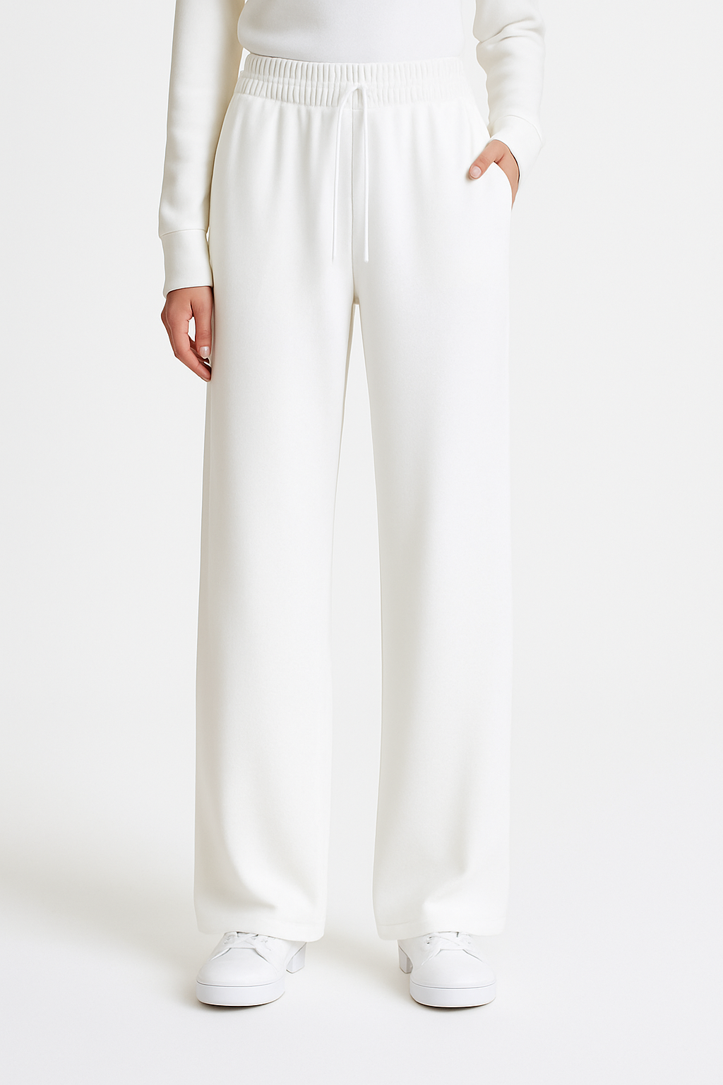Soft Touch wide-leg Trouser OffWhite