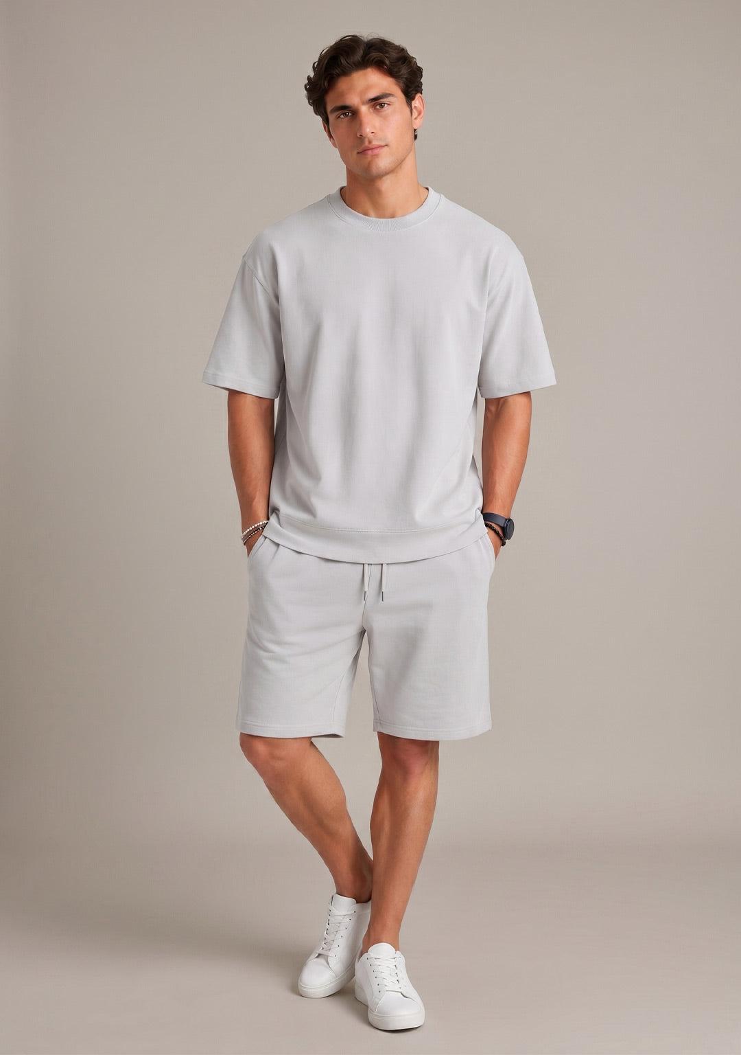 Interlock RELAXED FIT Men Set Grey