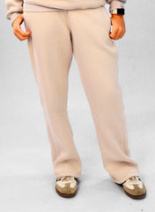 Melton Wideleg pant - Beige