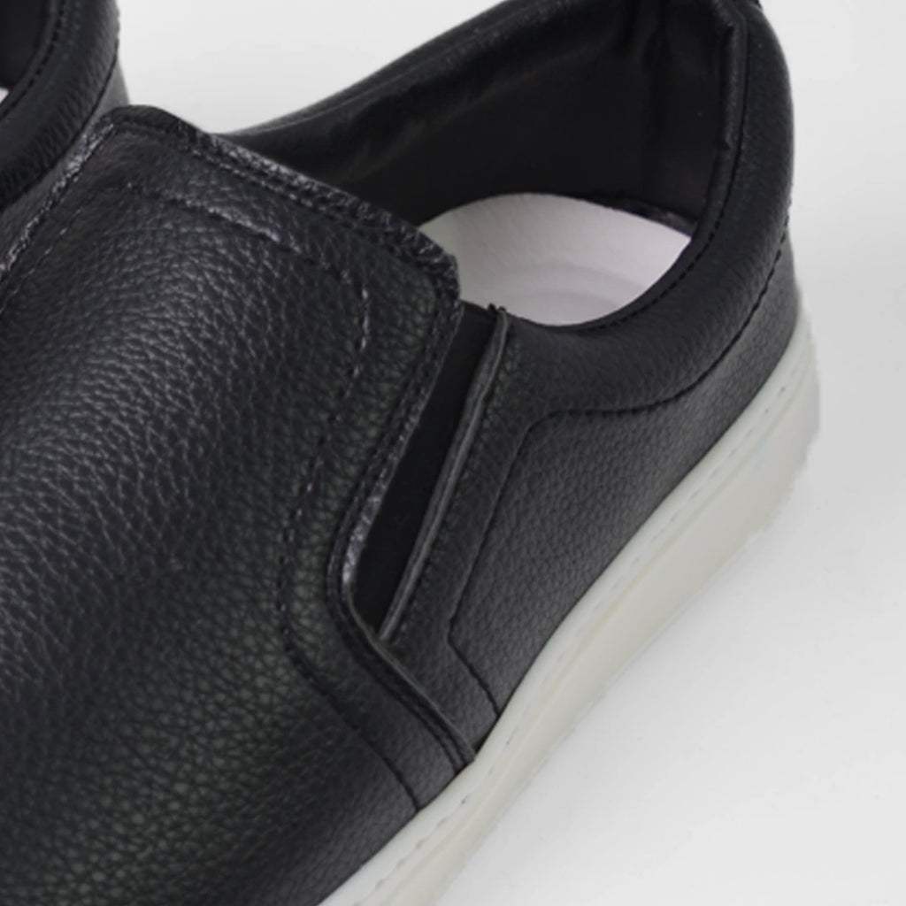 Slip-On Sneakers-401- Black