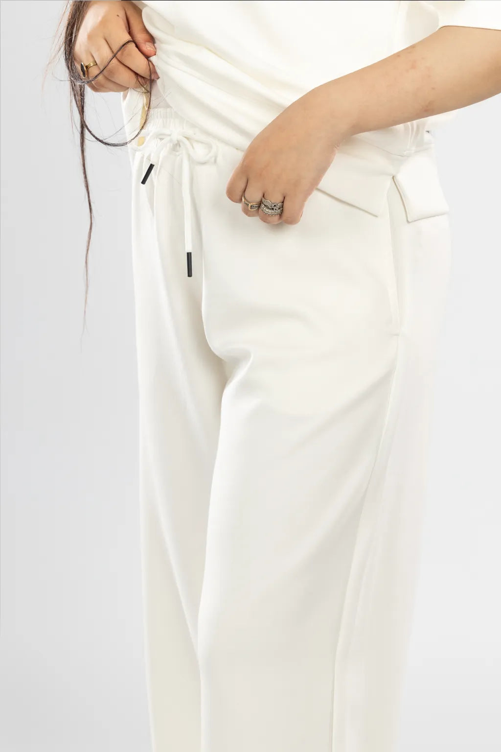 Soft Touch Short Sleeve Set- OffWhite