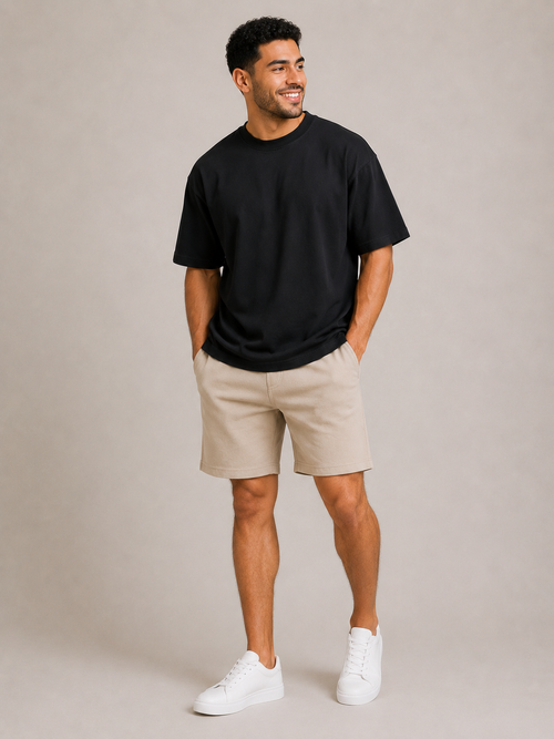 BASIC HEAVYWEIGHT T-SHIRT - BLACK
