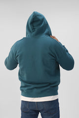 Zipper hoodie Unisex Oversized fit-Teal