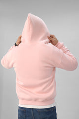 Zipper hoodie Unisex Oversized fit-Light Pink