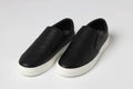 Slip-On Sneakers-401- Black