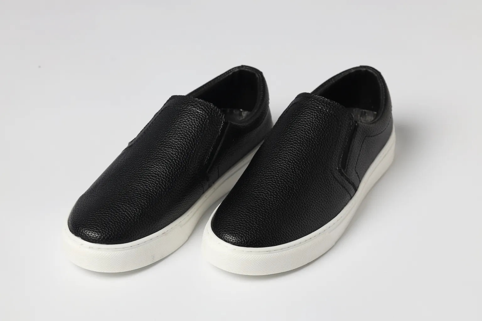 Slip-On Sneakers-401- Black