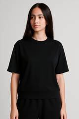 Soft Touch Short Sleeve Relaxed t-shirt Black