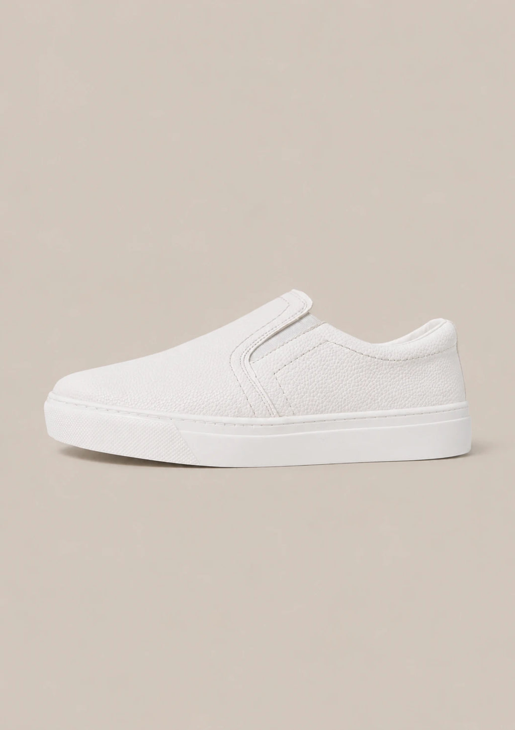 Slip-On Sneakers-401-White
